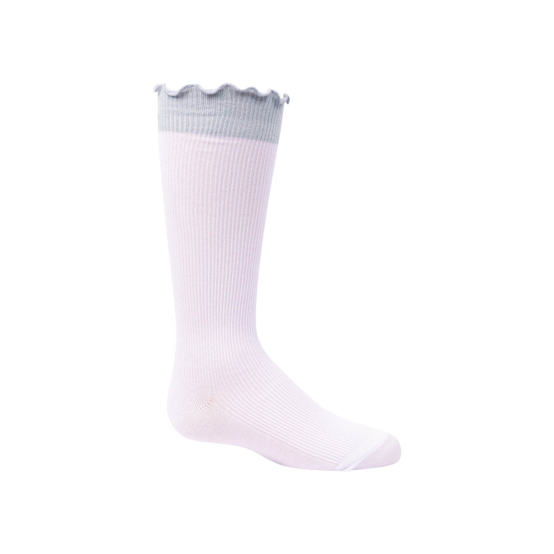 Colored Scalloped Edge Knee