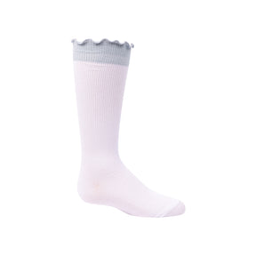 Colored Scalloped Edge Knee
