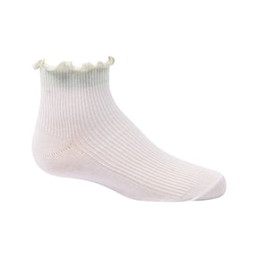 Colored Scalloped Edge Ankle