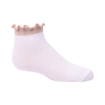 Colored Scalloped Edge Ankle