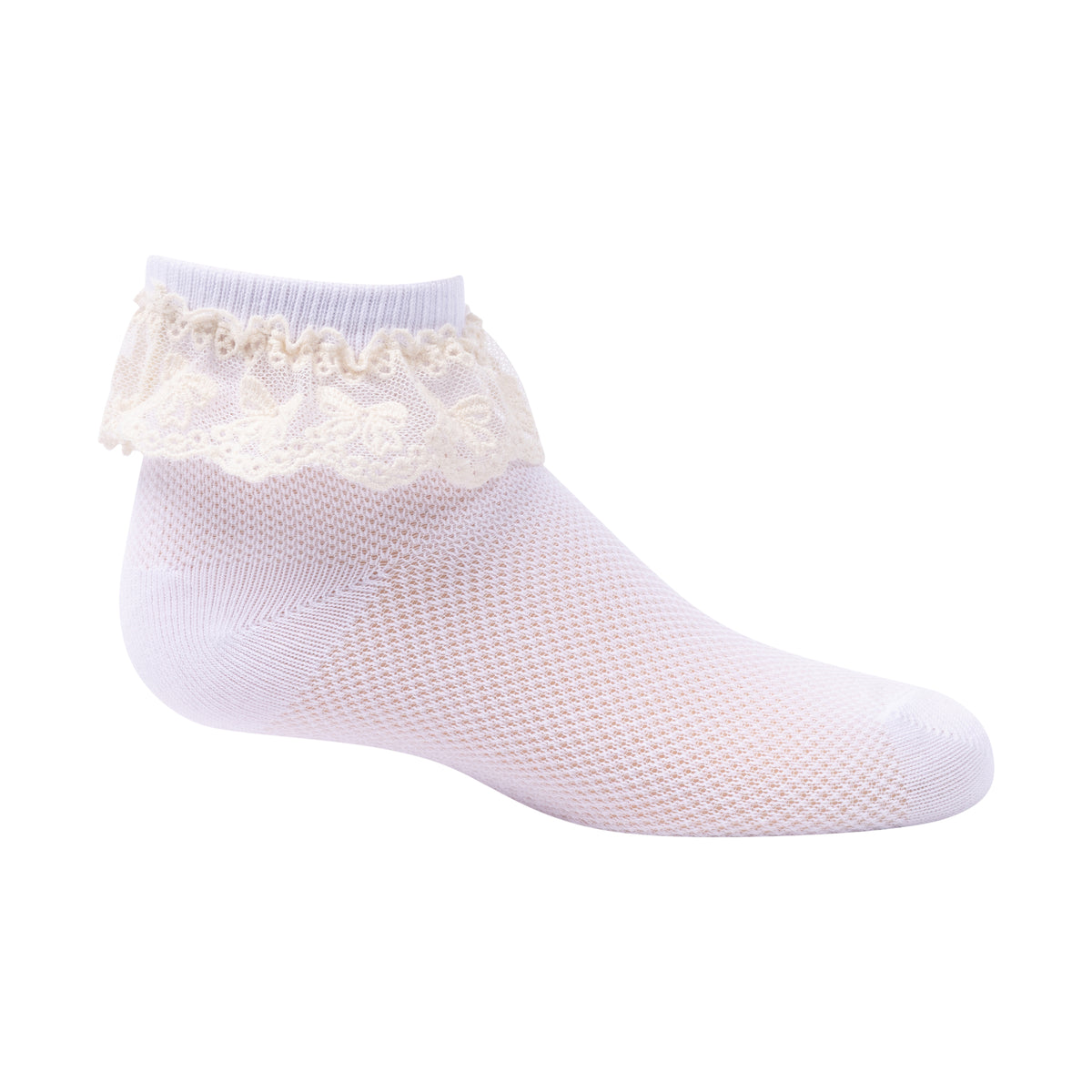 Bow Crochet Ruffle Ankle