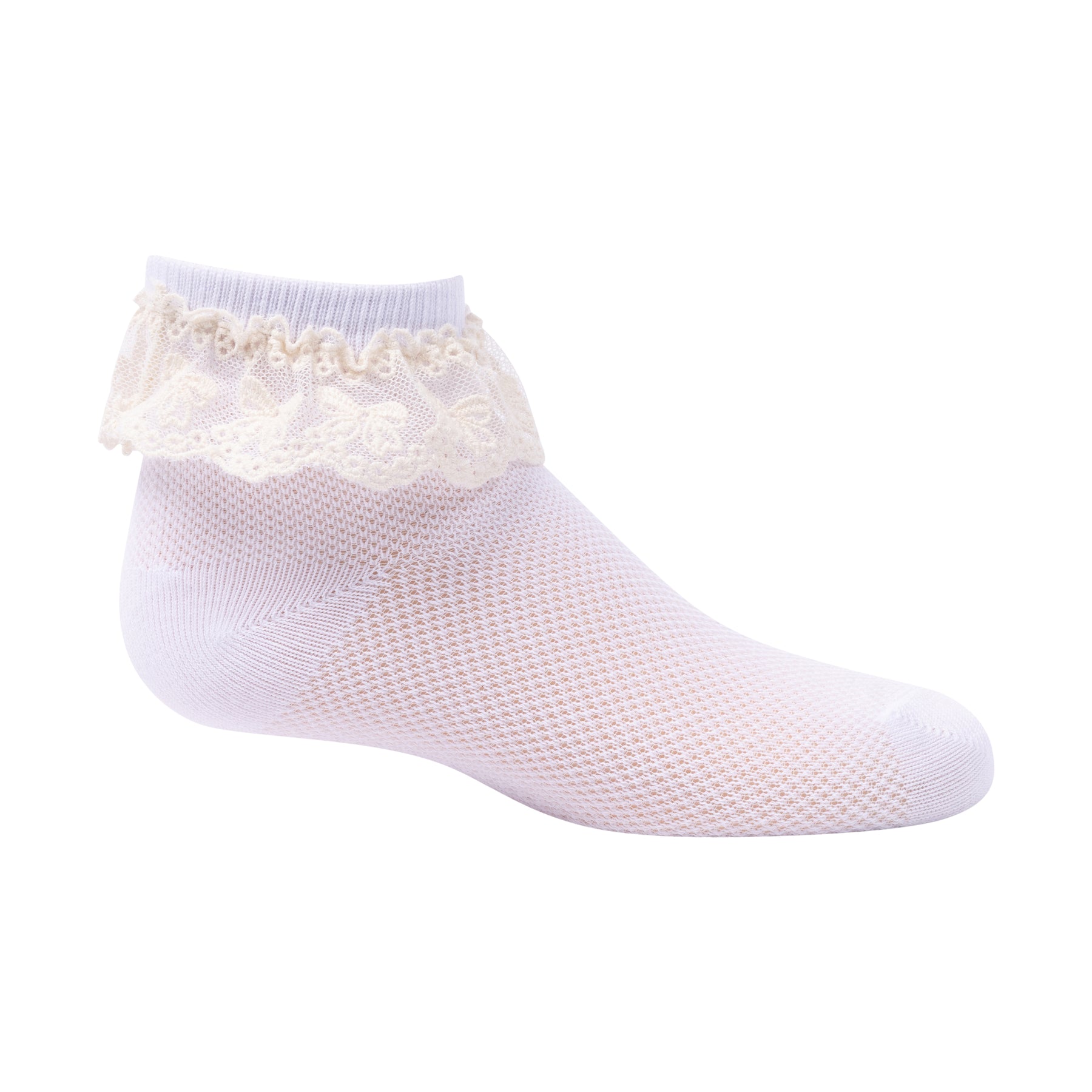Bow Crochet Ruffle Ankle