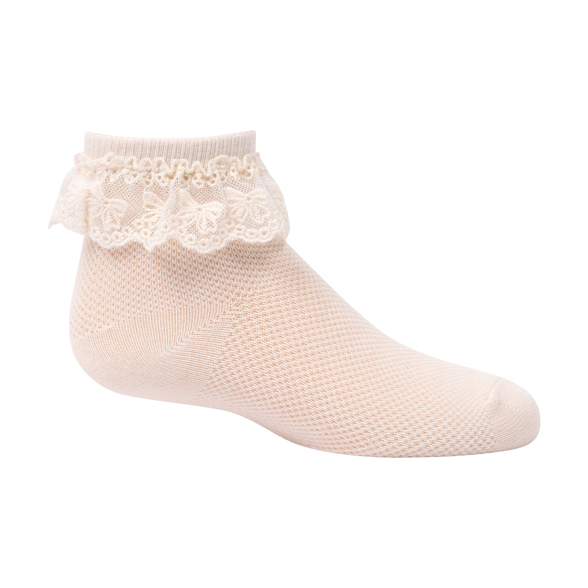 Bow Crochet Ruffle Ankle