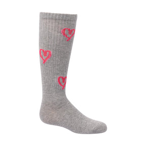 Hot Pink Heart Knee