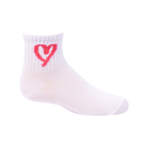 Hot Pink Heart Ankle
