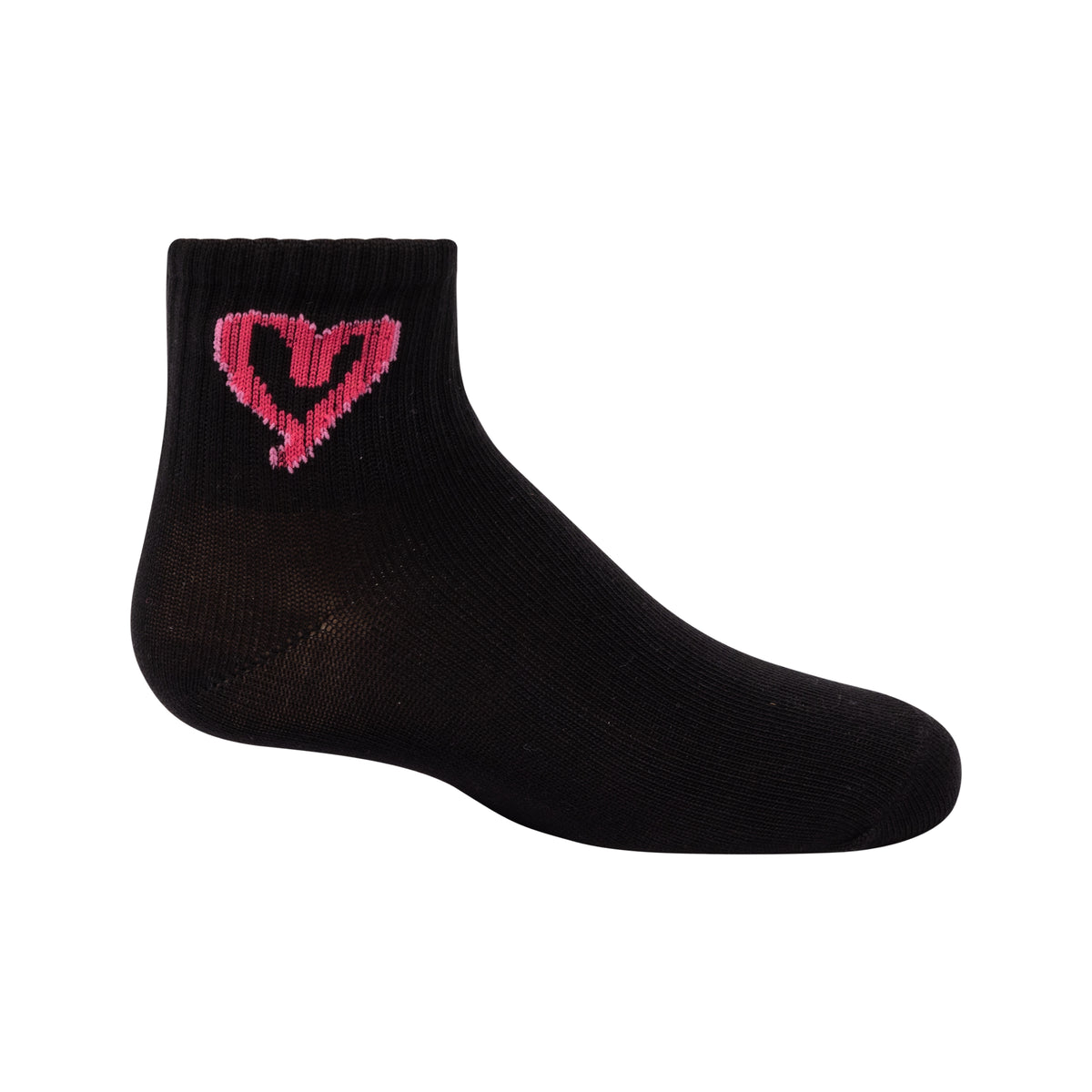 Hot Pink Heart Ankle
