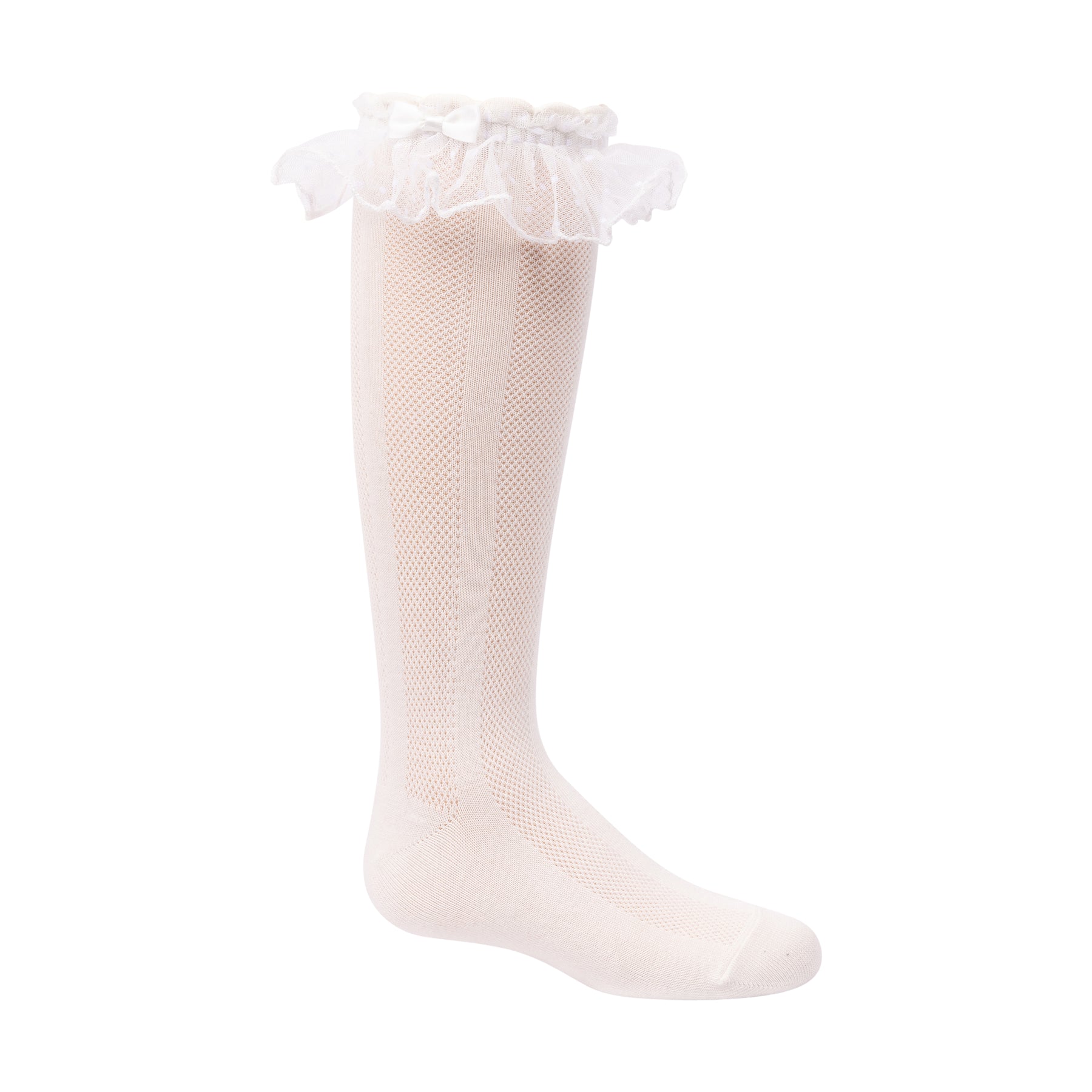 Pin Dot Ruffle Knee
