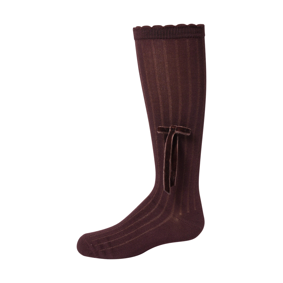 Classic Velvet Bow Knee