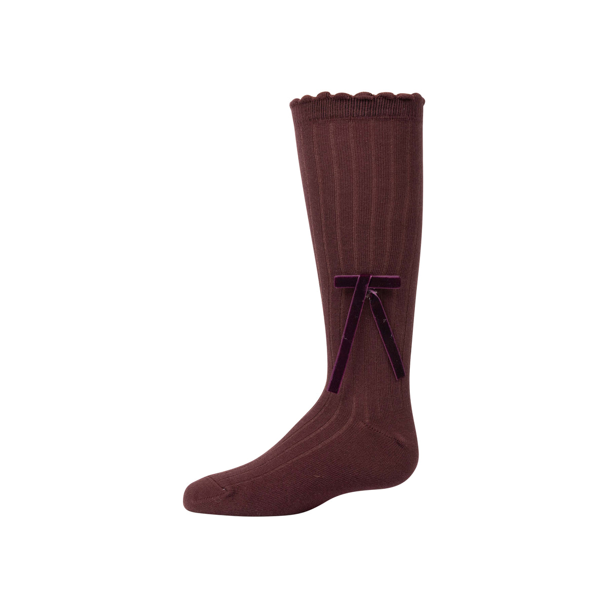 Classic Velvet Bow Knee