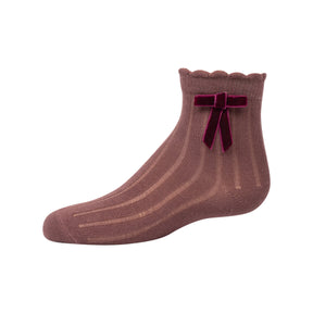 Classic Velvet Bow Ankle