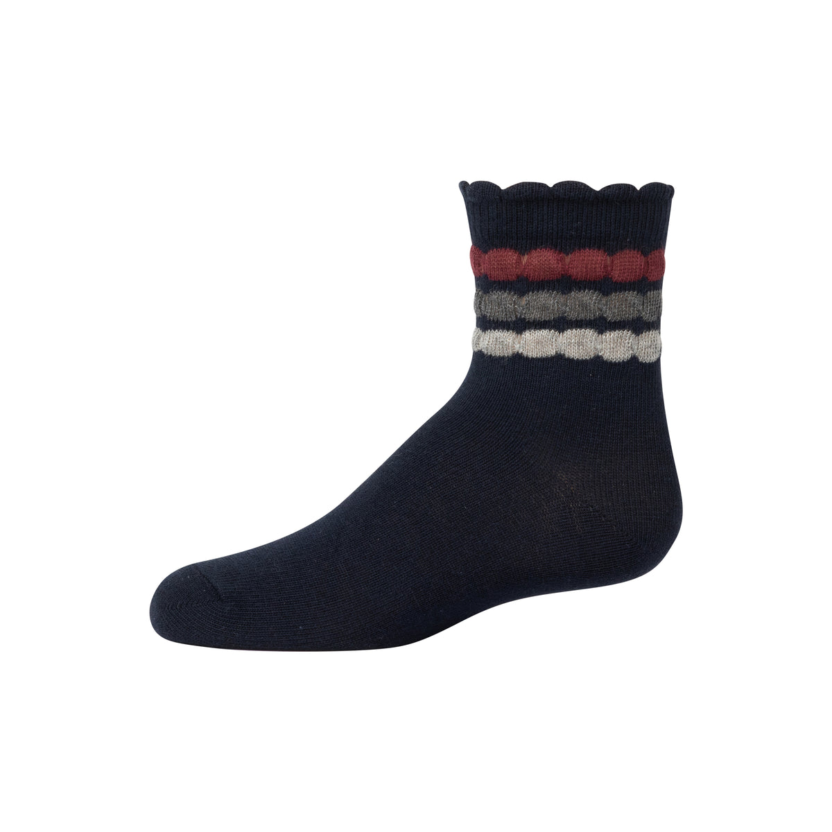 Multi Color Bubble Stripe ankle