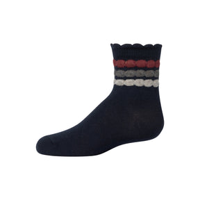 Multi Color Bubble Stripe ankle