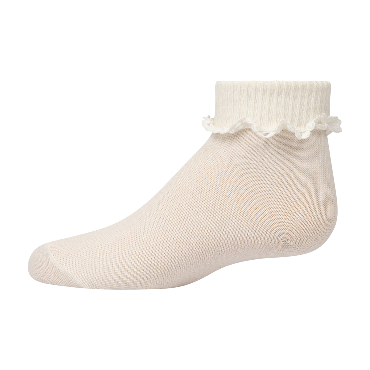 Circle Lace Ruffle Ankle