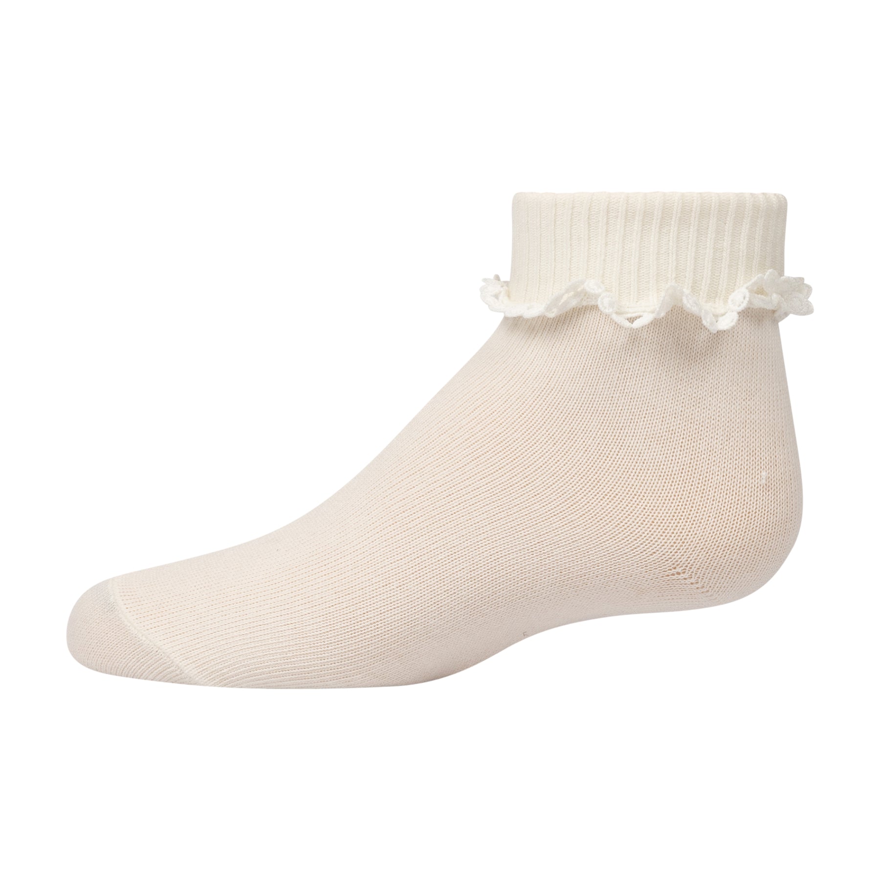 Circle Lace Ruffle Ankle