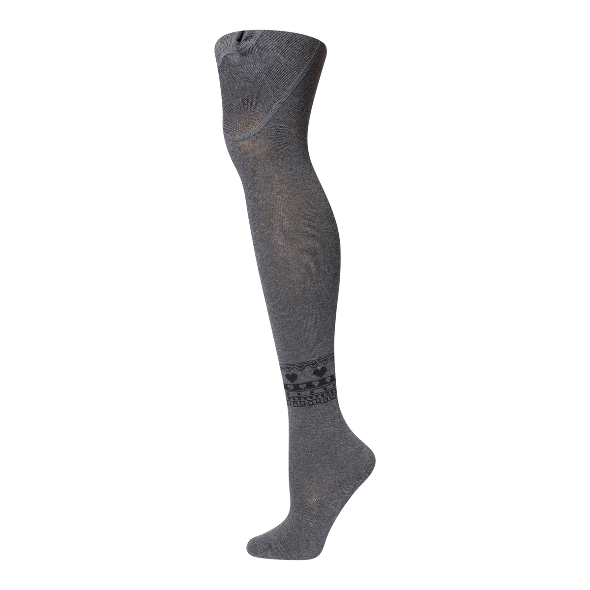 Vintage Heart Trim Tights
