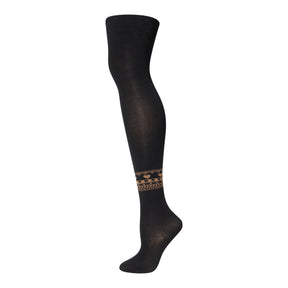 Vintage Heart Trim Tights
