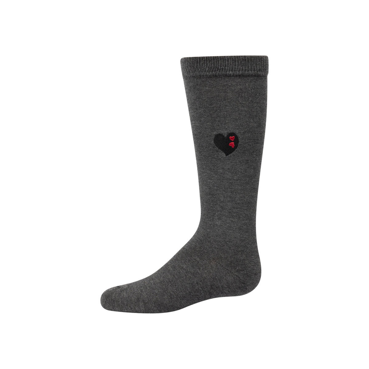 Embroidered Double Heart Knee