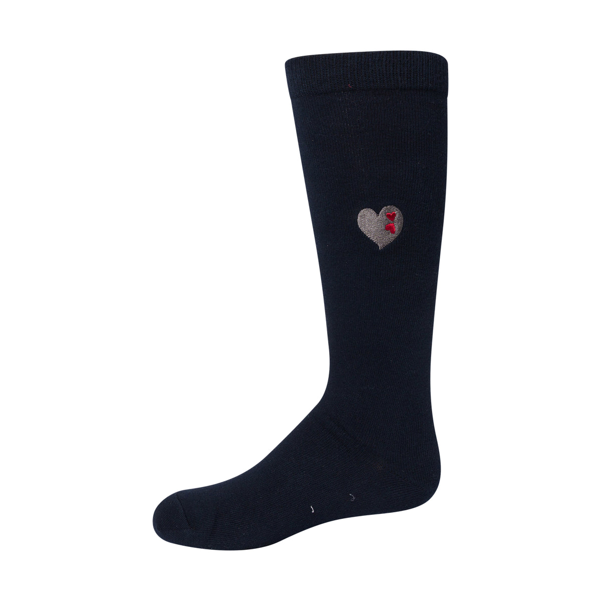 Embroidered Double Heart Knee