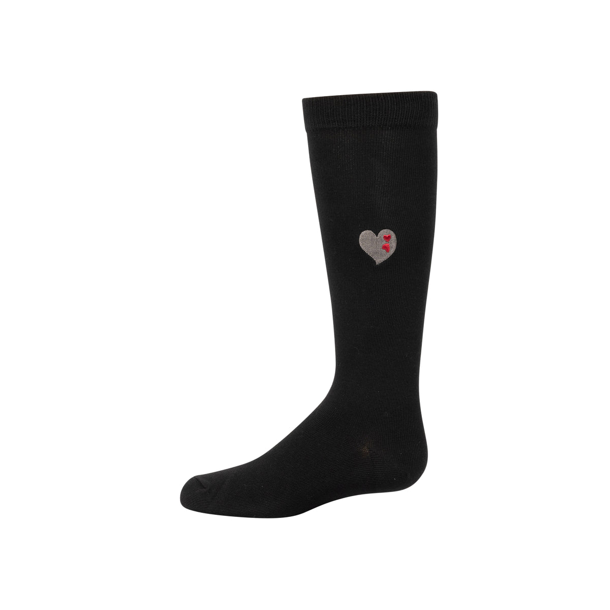 Embroidered Double Heart Knee