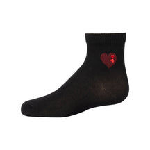 Embroidered Double Heart Ankle
