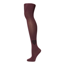 Velvet Leopard Heart Tights