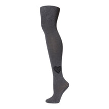 Velvet Leopard Heart Tights