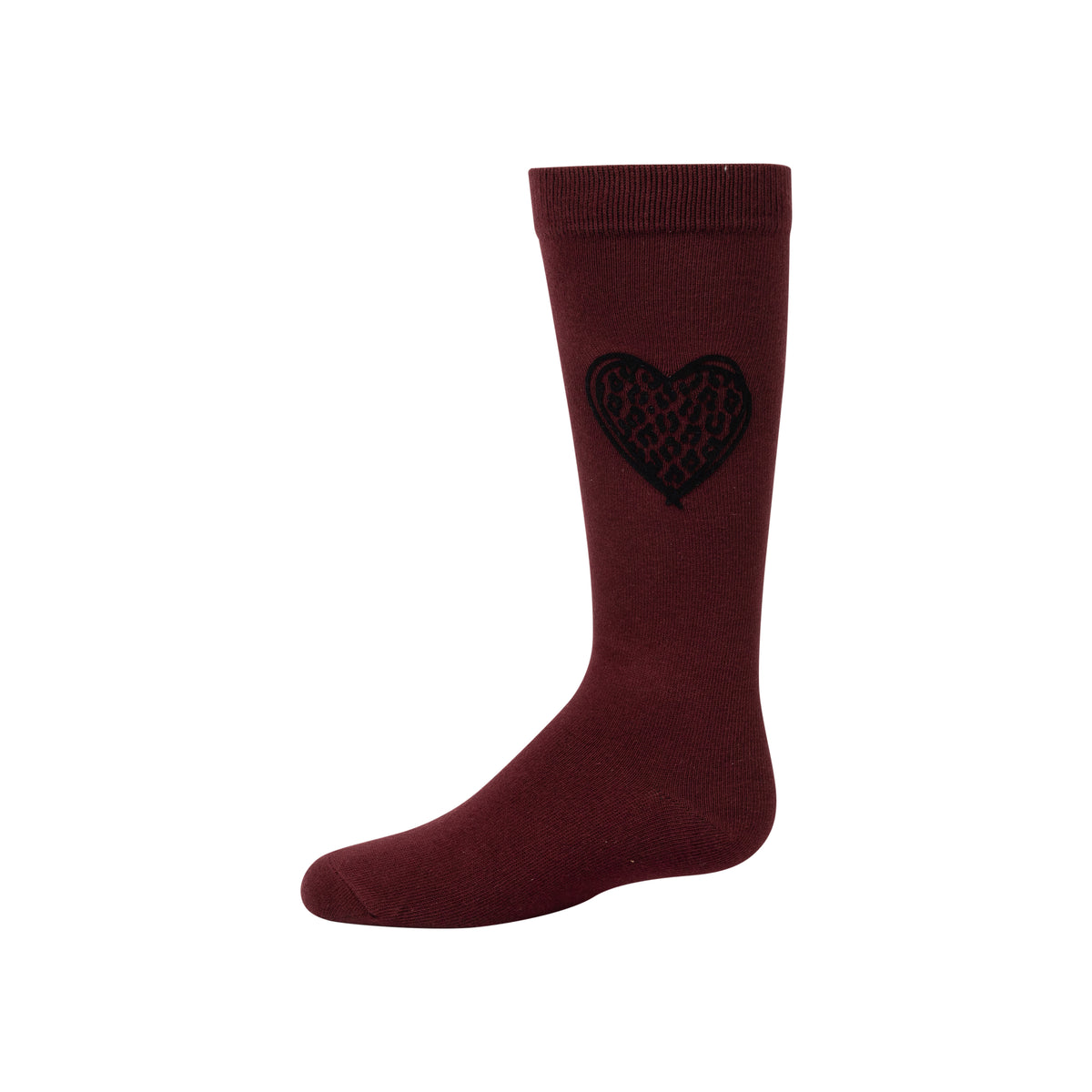 Velvet Leopard Heart Knee