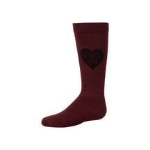 Velvet Leopard Heart Knee