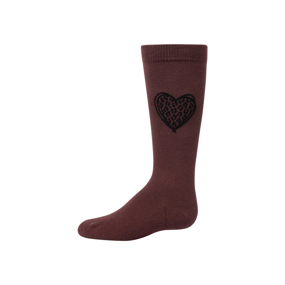 Velvet Leopard Heart Knee