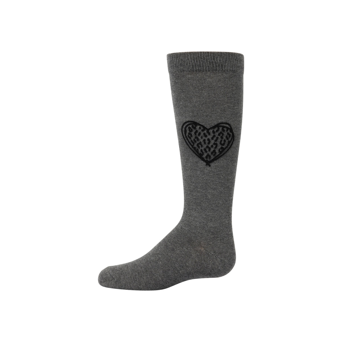 Velvet Leopard Heart Knee
