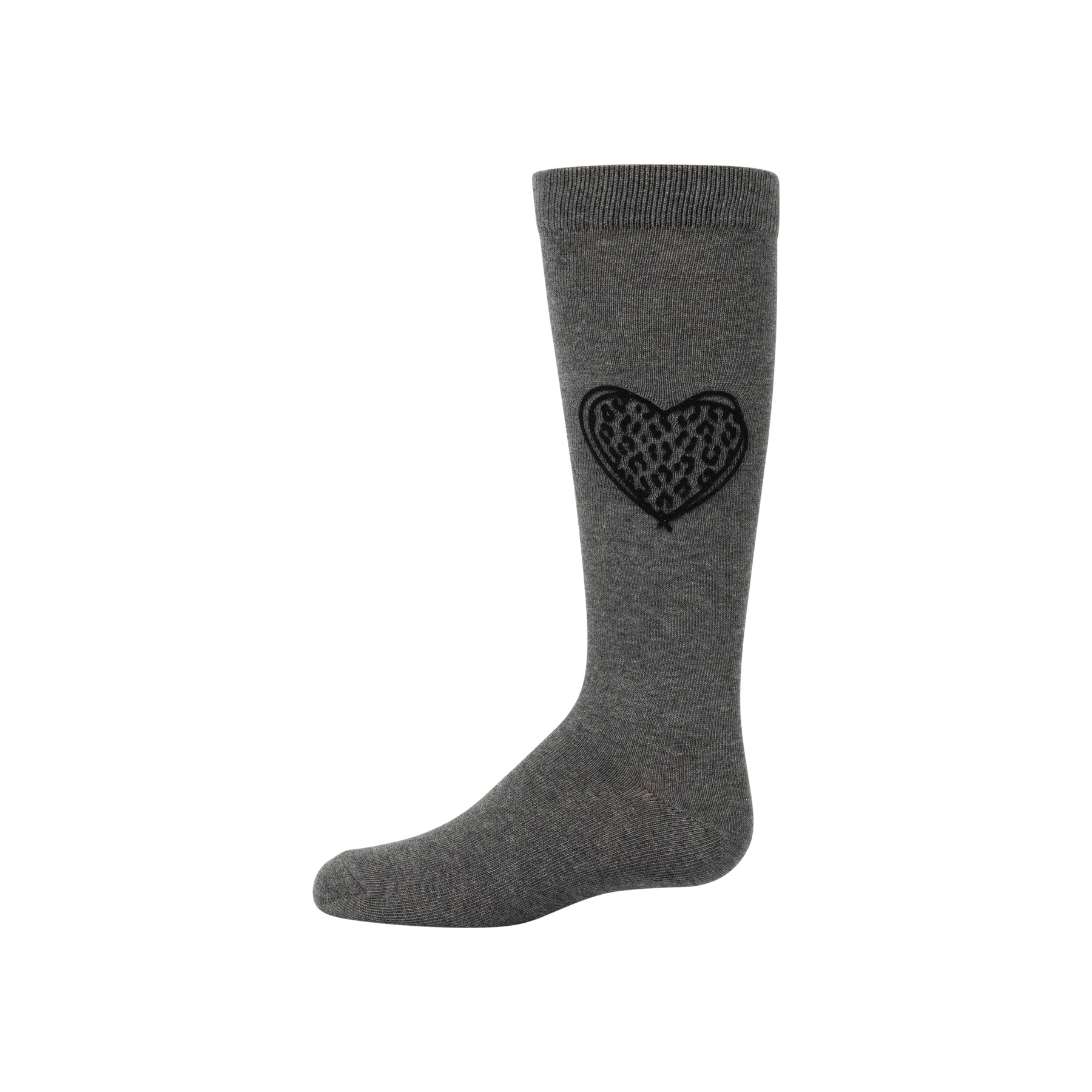 Velvet Leopard Heart Knee
