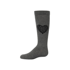 Velvet Leopard Heart Knee