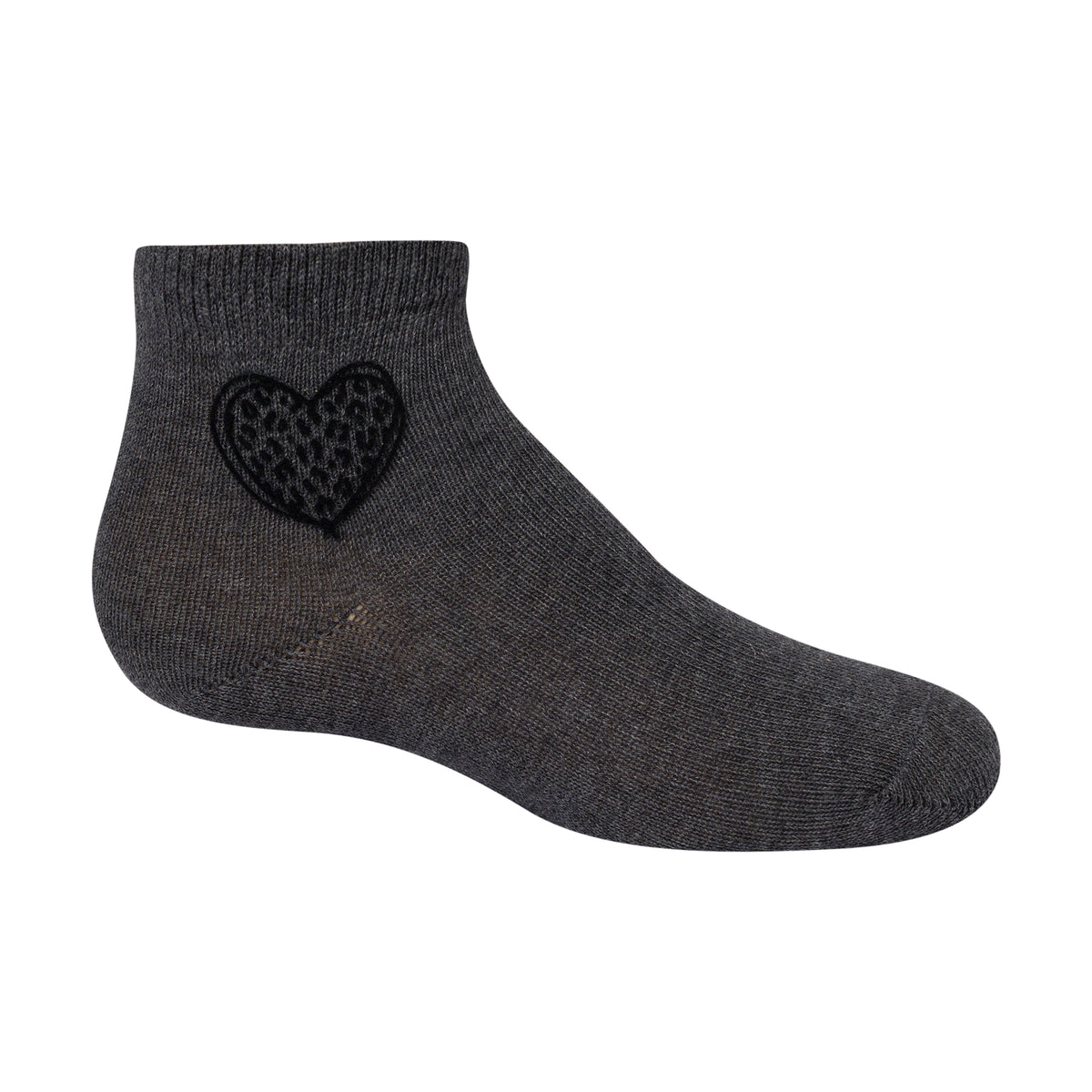 Velvet Leopard Heart Ankle