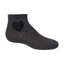 Velvet Leopard Heart Ankle