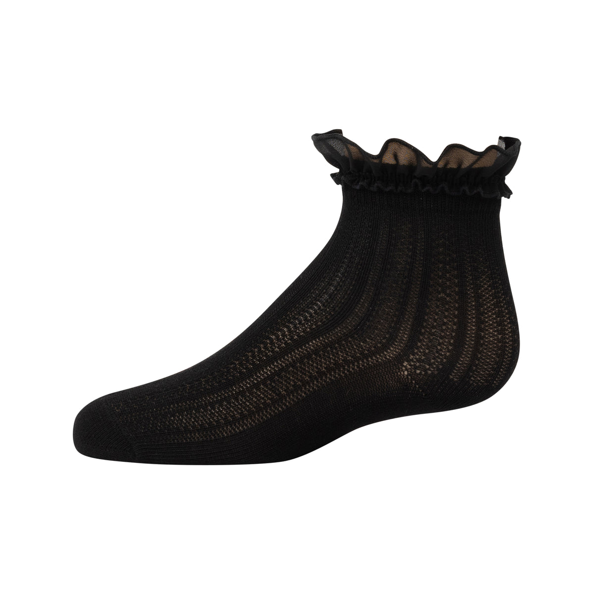 Chiffon Ruffle Ankle