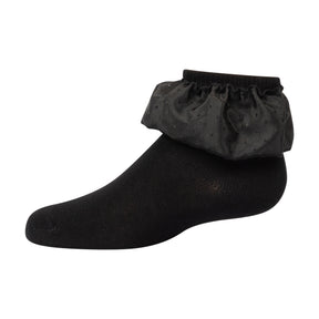 Satin Pin dot Ruffle Ankle