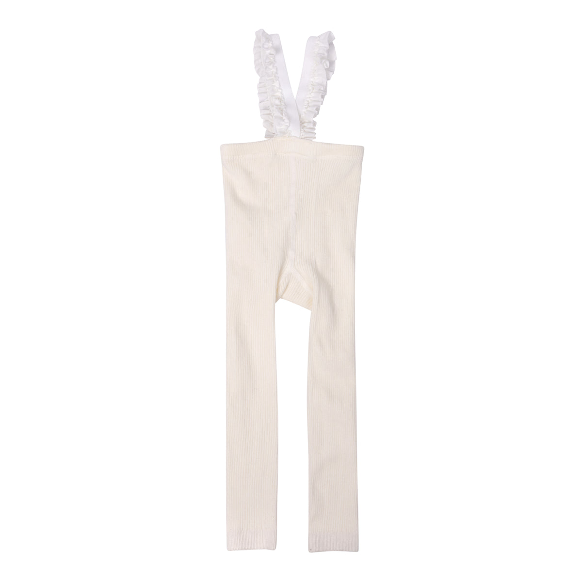 NUMU Ribbed Ruffle Overall Long