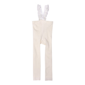 NUMU Ribbed Ruffle Overall Long