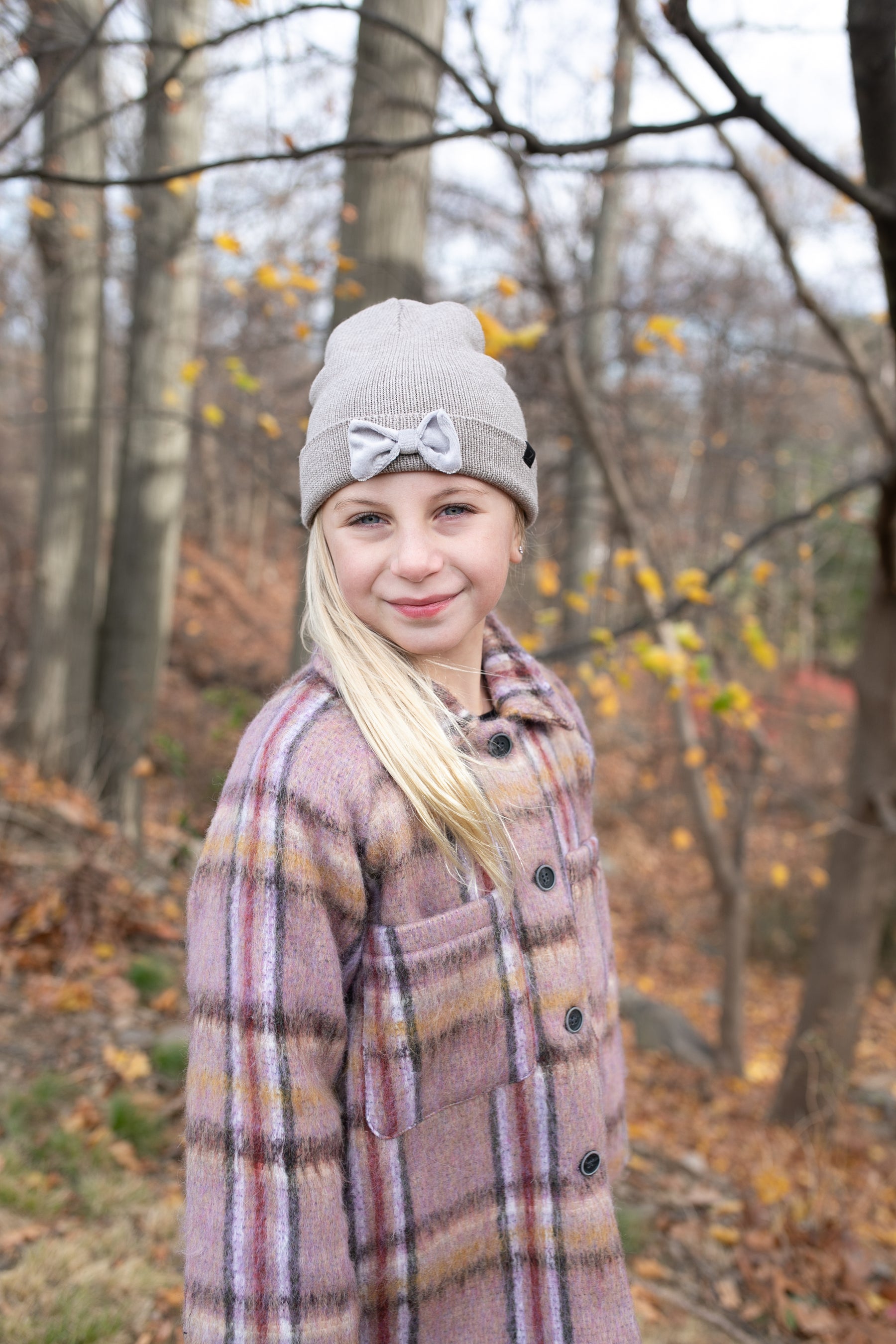 Velvet Bow Beanie