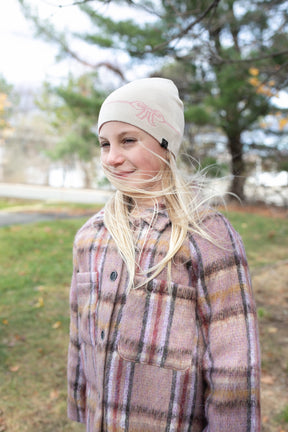 Bow Stripe Beanie