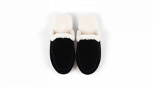 Fur Lined Velvet Slippers