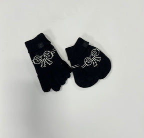 Bow Stripe Gloves