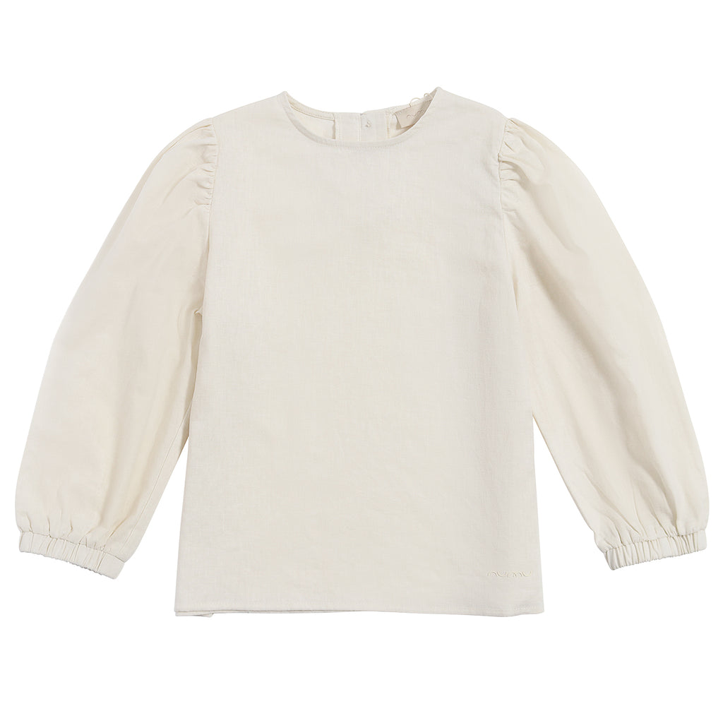 【H】neau linen tops cream NUMU Linen Shirt-cream