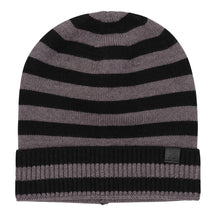Wide Stripe Beanie with Cuff