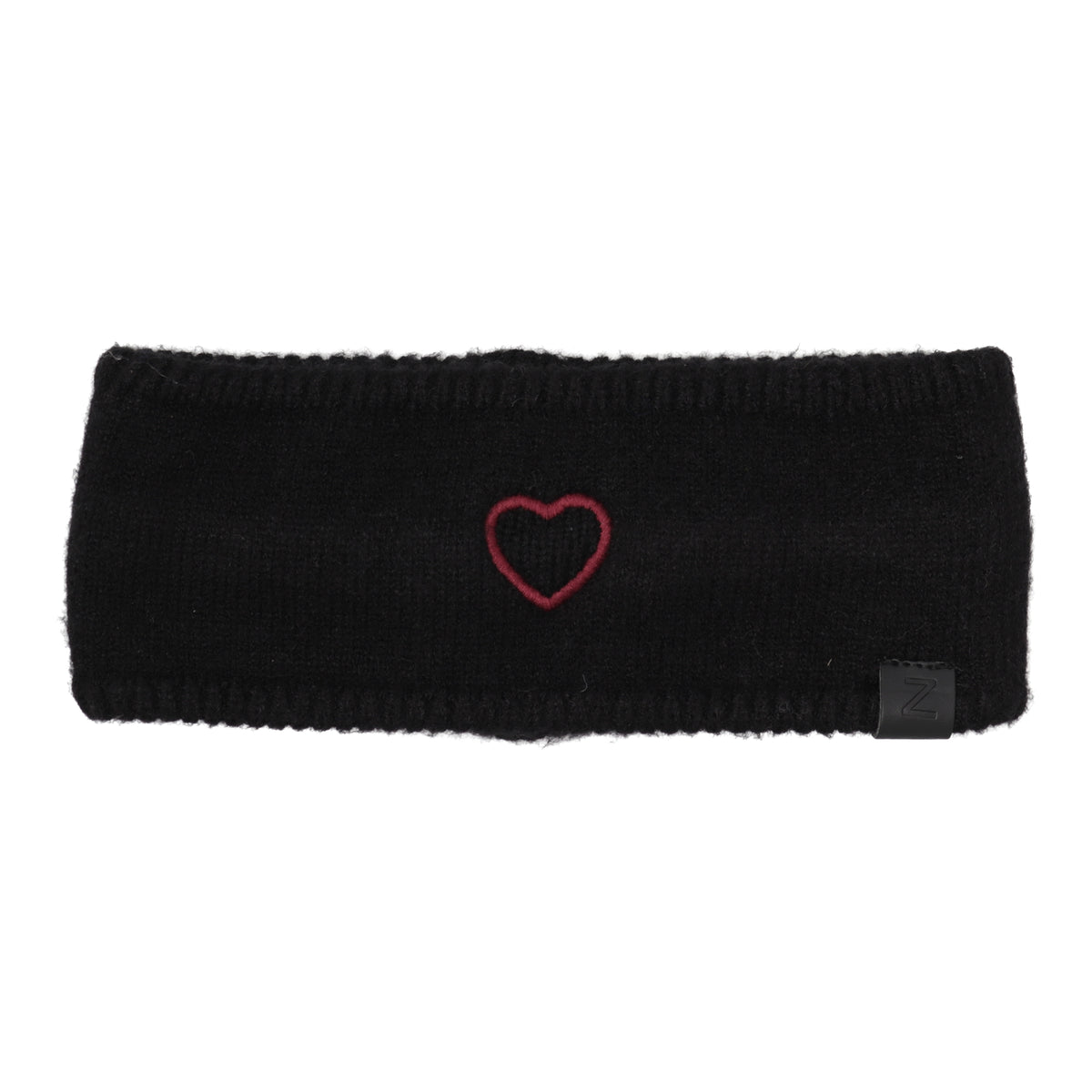 Embroidered Heart Band