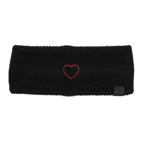 Embroidered Heart Band
