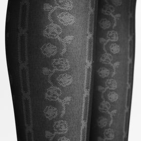 Floral Chain Microfiber Tights