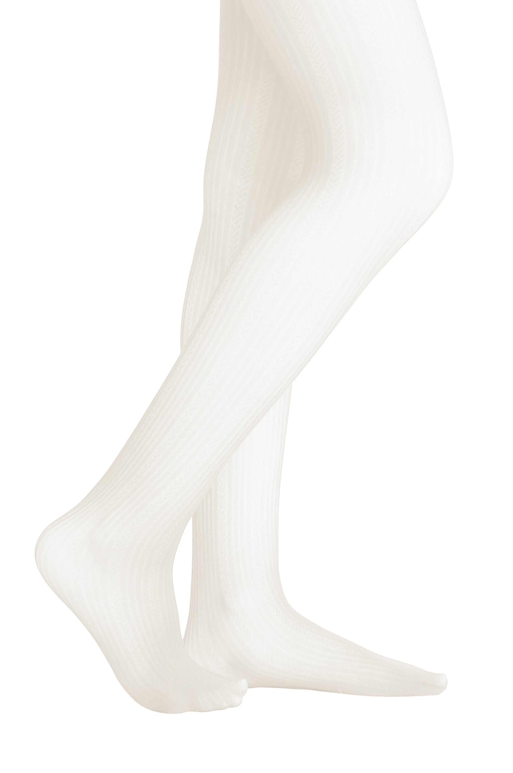 Herringbone Stripe Microfiber Tights