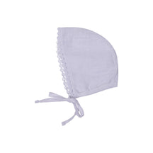 Lace Trim linen bonnet