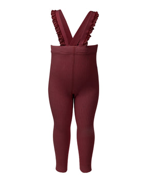 NUMU Ribbed Ruffle Overall Long